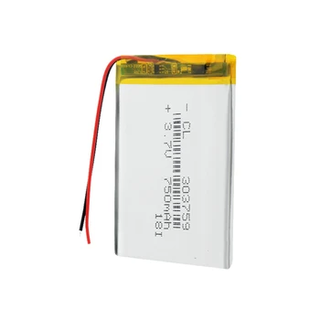 1/2/4 Buc Li-po baterie Litiu-Ion Polimer Baterie MP3 MP4 GPS DVD DVR MIJLOCUL Baterie 3.7 v 303759 750mAh baterie Reîncărcabilă Li-polimer Baterii