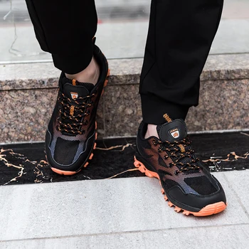 Pereche pantofi de sport ușoare, non-alunecare de absorbție de șoc moda casual barbati pantofi de sport în aer liber rularea pantofi șireturi