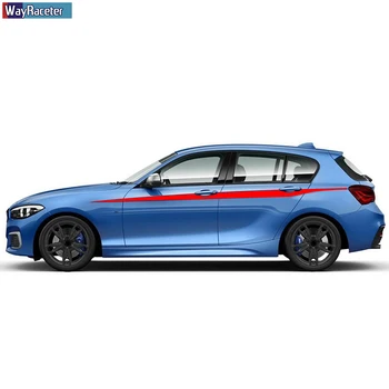 2 X M Performance Dungi Laterale Autocolant Linia Taliei Decal Pentru BMW F20 F22 F23 F30 F32 F33 F10 G30 F48 F25 F26 F15 F16 Accesorii