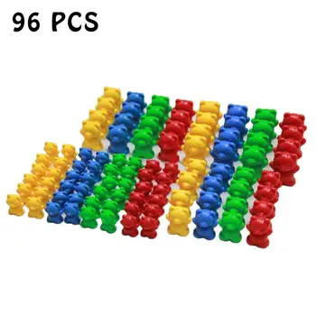 96pcs Numărare Suporta o Greutate de Jucărie 3g/6g/9g/12g Copii Experiment Matematica Materiale de Potrivire de Culoare și de Sortare Jucarii
