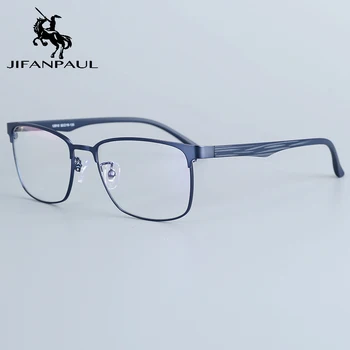 JIFANPAUL Ultra light pătrat rama de ochelari anti-lumina albastra rama de ochelari jumătate cadru cadru ochelari de sex masculin titan transport gratuit