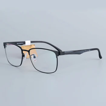 JIFANPAUL Ultra light pătrat rama de ochelari anti-lumina albastra rama de ochelari jumătate cadru cadru ochelari de sex masculin titan transport gratuit