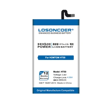 LOSONCOER 6800mAh HT50 Pentru HOMTOM HT50 Baterie+Numărul de Urmărire