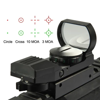 Tactic Red/Green Dot Sight Holografic Reflex Reticul domeniul de Aplicare de Vânătoare se Potrivesc 20 mm Ferată pentru Optic Airsoft Pusca Pistol