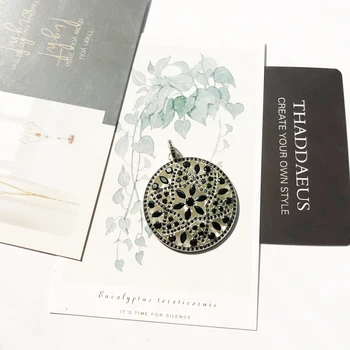 Pandantiv Floare Neagra Ornament,2020 Primăvară Moda Bijuterii Dragostea Europa Bijoux Colier Argint 925 Cadou Pentru Suflet De Femeie