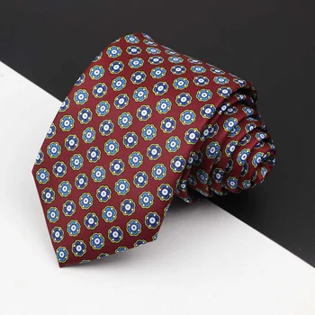 Super Moale Imitație de Mătase Poliester Cravată Nouă Bărbați Întâlnire de Afaceri Gravatas Formale 7cm Slim Moda Paisley Imprimare Cravată