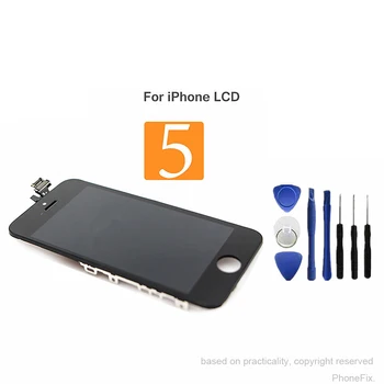10buc/lot AAA+++ Calitatea Display LCD Touch Ecran Înlocuire Pentru iPhone 5 5c 5s Nici un Pixel Mort