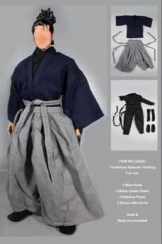 1:6 scala traditionale Japoneze cu Samurai vechi barbat soldat îmbrăcăminte seturi model se potrivesc pentru 12
