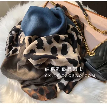 Doamnelor Noua Moda Leopard Mozaic Vascoza Șal Eșarfă Toamna Iarna Toba Bentita Foulard Sjaal Folie Hijab Snood