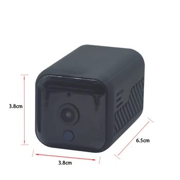 OUERTECH Baterie WIFI MINI aparat de Fotografiat Infraroșu Viziune de Noapte cu slot pentru card TF camera ascunsa
