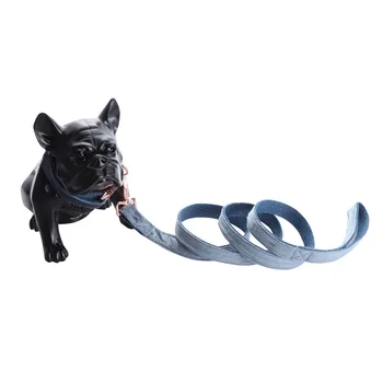 Stil unic Labe de Crăciun Zgardă și Lesă Set Designer de Catifea Albastră Reglabil Gulere Câine de Câine Mare