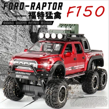 1: 32 Simulare Ford F150 Raptor Cu Acusto-optic Reveni Vigoare Jucărie pentru Copii Model de Masina Băiat Ziua de nastere Cadou de Anul Nou Negru