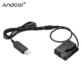 Andoer DR-E8 Dummy Baterie cu DC Power Bank USB Cablu Adaptor de Înlocuire pentru LP-E8 pentru Canon EOS 550D 600D 650D 700D DSLR