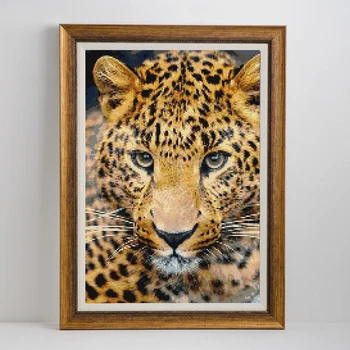 Evershine 5D DIY Diamant Pictura Leopard Complet Piața Diamant Broderie Animale Imagini De Pietre Decor Acasă