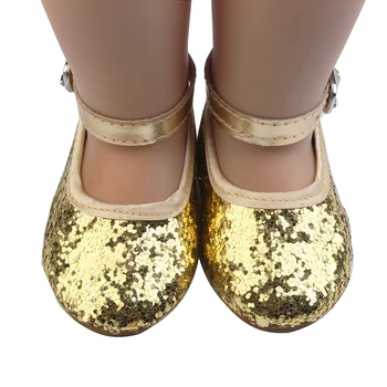 2 Culori Delicate Sequin Printesa Pantofi Pantofi Papusa Port 43 cm Nou Copil Renăscut Păpuși Jucarii Pentru Fete 1/3 BDJ &Blyth Păpuși