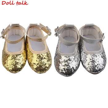2 Culori Delicate Sequin Printesa Pantofi Pantofi Papusa Port 43 cm Nou Copil Renăscut Păpuși Jucarii Pentru Fete 1/3 BDJ &Blyth Păpuși