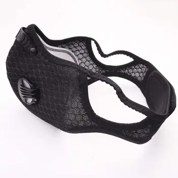 Filtru de carbon activ Respirația Supapa Anti Praf Reutilizabil Masca de Fata cu Bicicleta Femei Barbati Sport Masca PM2.5 Respirabil Gura-muffl