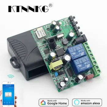 KTNNKG 433 MHz 10A Comutator wireless 2 Canale Releu automatizare acasă module Receptor fără Fir și Ev5127 433MHz RF Control de la Distanță