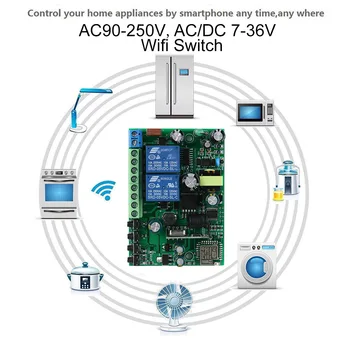 KTNNKG 433 MHz 10A Comutator wireless 2 Canale Releu automatizare acasă module Receptor fără Fir și Ev5127 433MHz RF Control de la Distanță