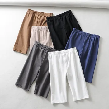 FATIKA 2019 Primavara-Vara Noi Femeile de Moda Solidă Talie Elastic Pantaloni Casual, Skinny, pantaloni Scurți, Pantaloni pentru Femei