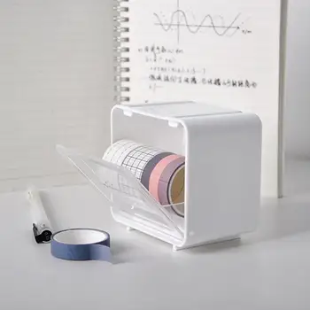 (Japonia Stil Bandă De Mascare Cutie De Depozitare Simplu Dispenser Bandă Desktop Organizator Școala De Birou Papetărie Bandă Titularul Consumabile