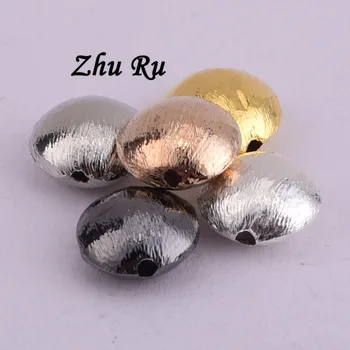 ZHU RU 5pcs 5 11mm culoare cupru, margele Aplatizată cu Margele Farmece Pandantive pentru a Face Bijuterii de Artizanat Diy Cercei colier