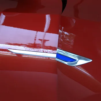 4pcsCar Styling Pentru Kia Picanto Dimineață 2017-Prezent Masina Partea Frunze Farfurie, Decora cu Paiete, Frunze de Bord Lateral Eticheta Autocolant Accesoriu