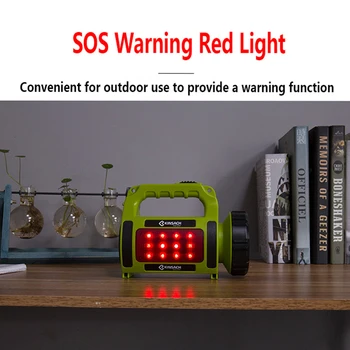 Mare putere LED Lanterna Far Reflector rezistent la apa lanterna camping lumină roșie, lumină + lumină albă 5 moduri de iluminare