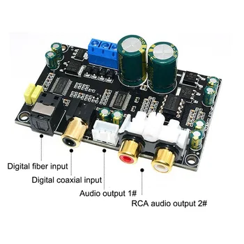 CS8416+CS4398 Digital Interface Module DAC Bord 24bit 192K fibră Optică de intrare coaxial DAC decodor de bord dual AC 12V C3-003