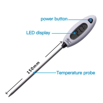 Termometru Digital Termometru de Gatit Interior Laser Termometru Temperatura Apei GM1311 Termometru Alimentar