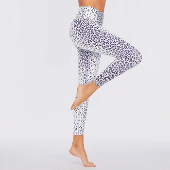 NE Dimensiune Talie Mare Gol sentiment Jambiere Push-Up de Fitness Leopard de Imprimare Alergătoare Running Pantaloni de Yoga Energiei Sport Fata Dresuri