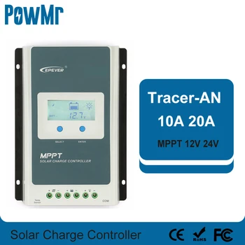 EPever MPPT 20A 10A Controler Solar 12V 24V Back-Lumină LCD Solare Regulator Pentru Max 60V Panou Solar de Intrare Tracer1206AN 2206AN