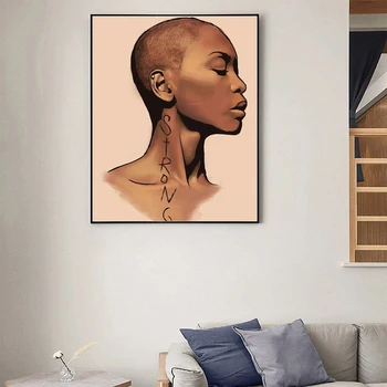 Femeie Africană Decorative De Perete Imaginile Pentru Camera De Zi Postere Si Printuri Fata Sexy Panza Picturi Pe Perete Panza De Arta