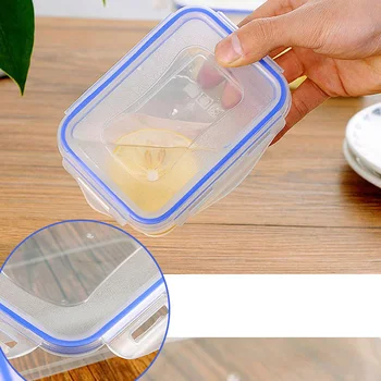 3Pcs/Set Container pentru Alimente mese de Plastic de Grad Proaspete-Păstrarea Cutie Frigider Multi Capacitatea de a Salva Spațiu de masa bento box bucătărie talheres