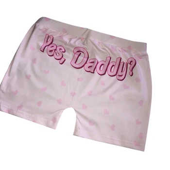 S-XXL Femei Sexy lenjerie de corp Lenjerie Da Tati Tipărite Slip pantaloni Scurți de Înaltă talie Chilotei Întinde Roz Sleepwear Boyshort