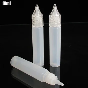 10 BUC X 10 ml 15 ml 30 ml Pen Dropper Sticle Goale de Plastic de Ochi Lichid Suc E Compresibil Recipiente cu Capac de Cristal + Mini Pâlnie