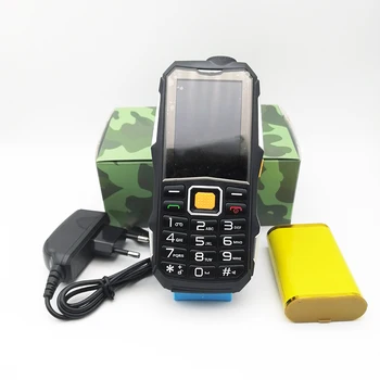 Rusă, arabă Ieftine Push-buton Robust Dual SIM cu Wireless, Radio FM, Lanterna Power Bank SOS de Apelare rapidă Senior Telefoane mobile 2019