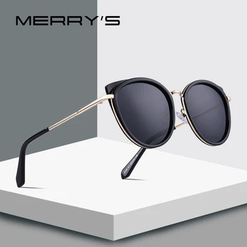 MERRYS DESIGN pentru Femei ochelari de Soare Ochi de Pisica Doamnelor Moda Polarizat ochelari de Soare Metal Templu Protecție UV400 S6227