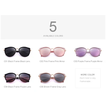 MERRYS DESIGN pentru Femei ochelari de Soare Ochi de Pisica Doamnelor Moda Polarizat ochelari de Soare Metal Templu Protecție UV400 S6227