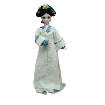Manual Chineză Tradițională Rochie Qipao Vestido Rochie Pentru Haine De Păpuși Cheongsam Qing Design Costum De Papusi Cu Rochie