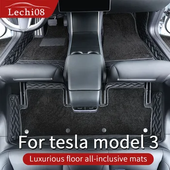 Piele podea mat Pentru tesla model 3 covorase Tesla model 3 accesorii model 3 tesla trei tesla model 3 /accesorii model3