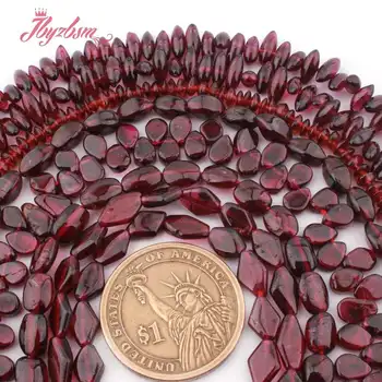 Rondelle Monedă Lipsită de Cartofi Șirag de mărgele, Granat, Margele din Piatra Naturala Pentru Femei DIY Colier Bratari Bijuterii de Luare De 15
