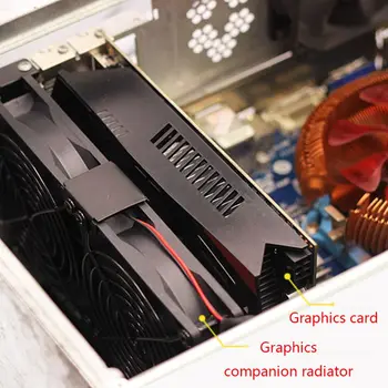 Universal VGA Cooler Dual 80mm placa Grafica Radiator Dublu Trei Ventilator Radiator GPU Ultra High Speed Liniștită PCI placa Video Fan