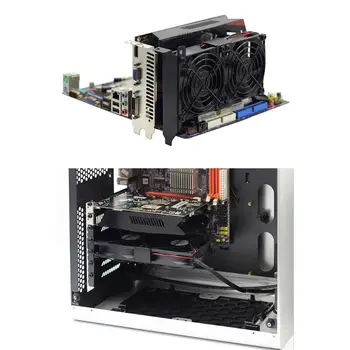 Universal VGA Cooler Dual 80mm placa Grafica Radiator Dublu Trei Ventilator Radiator GPU Ultra High Speed Liniștită PCI placa Video Fan