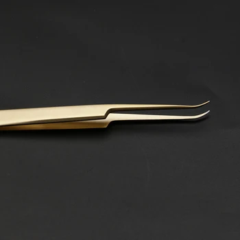 Perla de aur geană penseta de Înaltă calitate din oțel inoxidabil de extensie a genelor pensete pentru volumul genelor anti static face pincet