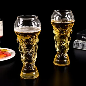 Cupa mondială de Bere Sticla Creatie Fotbal Cani 450ML Sticlă Borosilicată Mare Cupă, Pahar Pentru Bere, Whisky, Coniac, Vin, Suc de