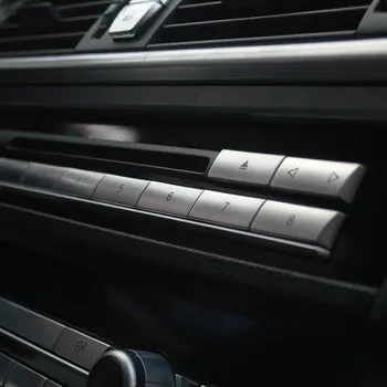 Styling auto Multimedia Aer Condiționat CD Buton de pe Panoul de Acoperire Interior Butoane Autocolant Pentru BMW seria 5 f10 f18 Accesorii Auto
