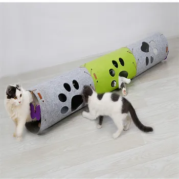 Dropshipping Pisica de Companie Tunel Jucării pentru Pisica Pisoi Pliabil Mototoli Pisica se Joaca Tunel Toy 4Color de Companie Amuzant Tunel Vrac Cat Peșteră