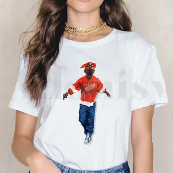 Rapper 2pac Tupac Femei T Shirt Harajuku de sex Feminin cu Maneci Scurte T-shirt de Vara Tricou Haine