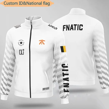LOL E-Sport Jucător Tricouri Echipa Fnatic Uniformă Hoody Pentru Barbati Femei Personalizate ID Sacou Haina Personalizat Numele Jachete Hanorace